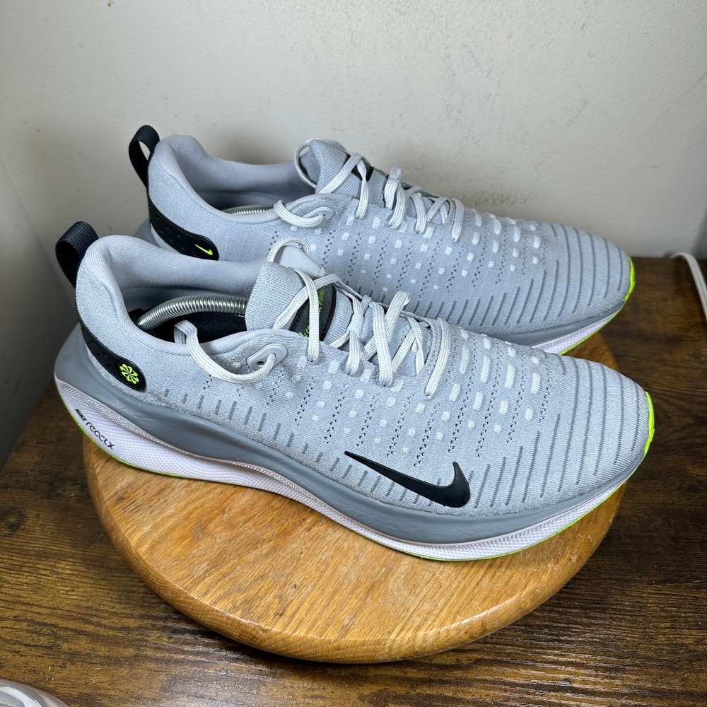 Nike ReactX Infinity Run 4 Mens Running Shoes Wolf Grey Volt DR2665-002 Size 15